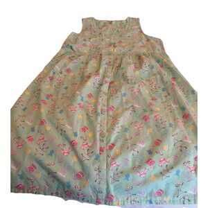 vintage PINK K women's house Size L Front Pockets Great For  Pit 2 Pit 21  Inch